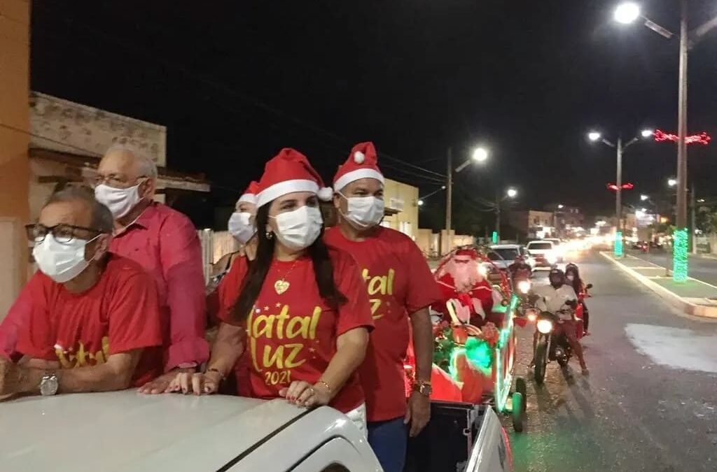 Carreata do Papai Noel marca início das comemorações natalinas em Luís Correia