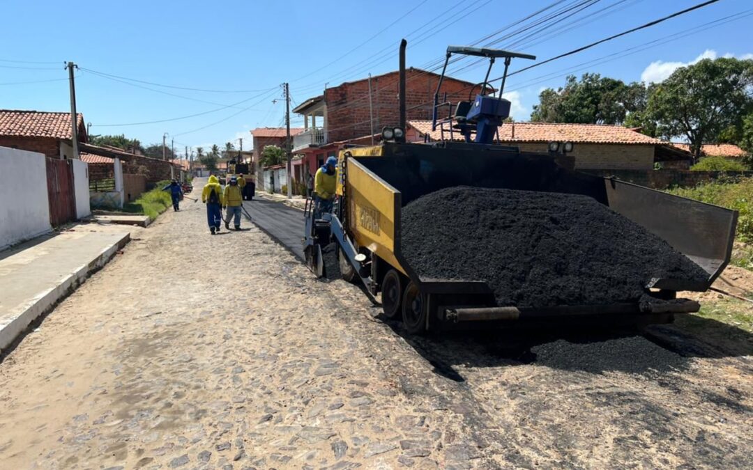 Prefeitura de Luís Correia inicia obras de pavimentação asfáltica no bairro Santa Luzia