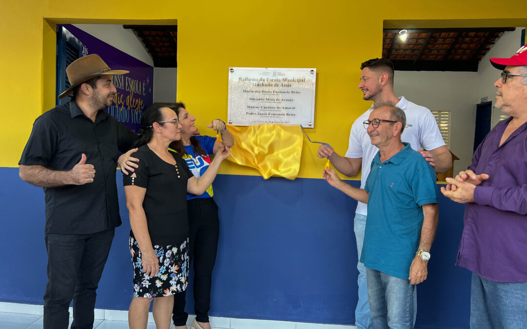 Prefeitura de Luís Correia entrega reforma da Escola Machado de Assis