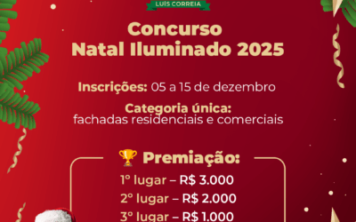 Segundo Concurso de Decoração Natalina “Natal Iluminado 2025”; confira as regras